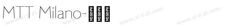 MTT Milano字体转换